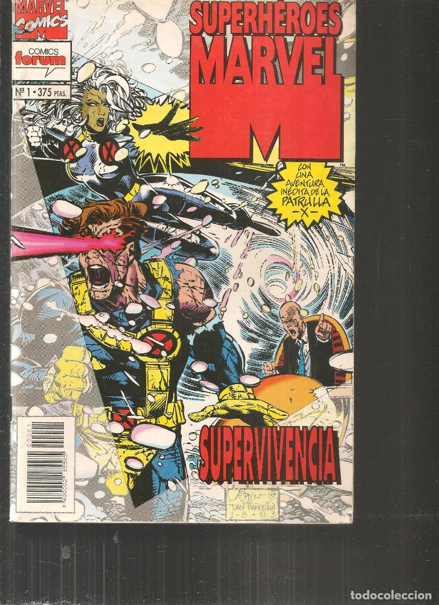 C&oacute;mics: SUPERH&Eacute;ROES MARVEL. N&ordm; 1. SUPERVIVENCIA. FORUM.(B/A48.1) - Foto 1