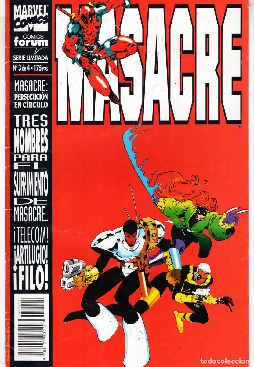 C&oacute;mics: MASACRE PERSECUCION EN CIRCULO COMPLETA 1 AL 4- FORUM - BUEN ESTADO - Foto 4