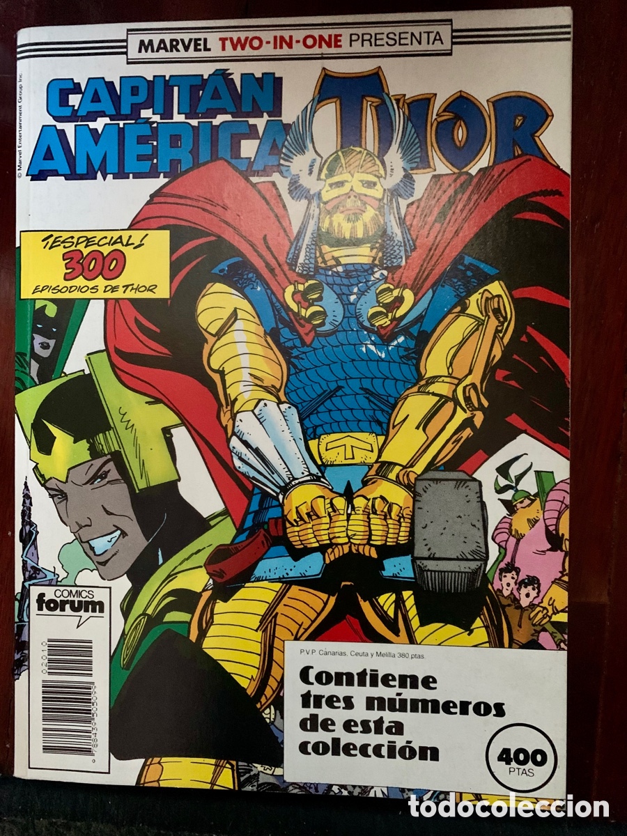 C&oacute;mics: Tomo de Marvel Two in One, Capitan Am&eacute;rica y Thor - Foto 1