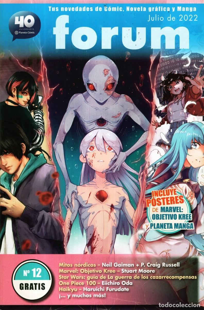 Comics: FORUM N&ordm; 12 REVISTA DE PLANETA COMIC (CON POSTERS DE MARVEL: OBJETIVO KRE Y PLANETA MANGA) IMPECABLE