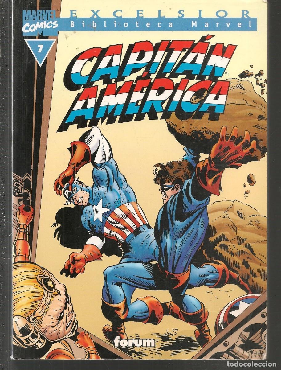 C&oacute;mics: EXCELSIOR. BIBLIOTECA MARVEL. CAPIT&Aacute;N AM&Eacute;RICA. N&ordm; 7. FORUM. (B34.2) - Foto 1