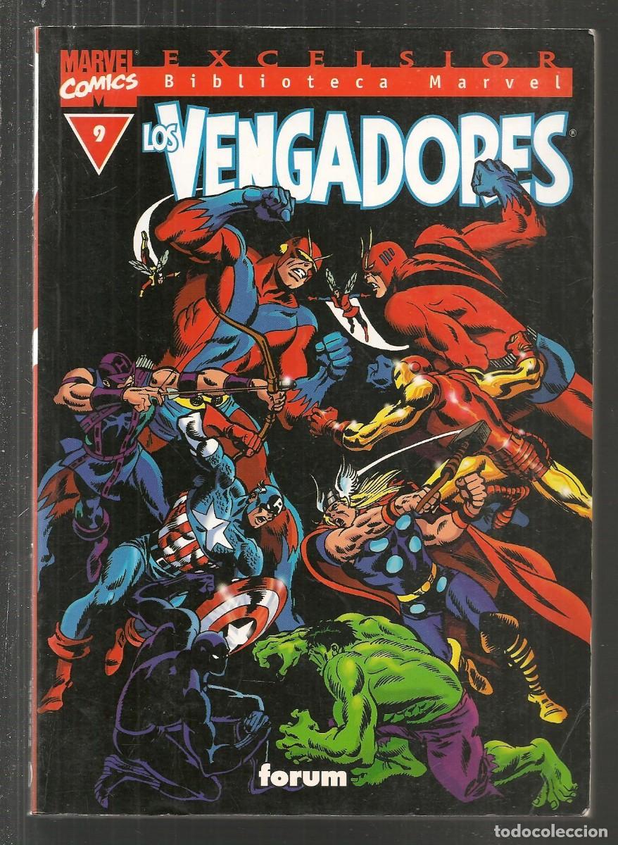 C&oacute;mics: EXCELSIOR. BIBLIOTECA MARVEL. LOS VENGADORES. N&ordm; 9. FORUM. (B34.2) - Foto 1