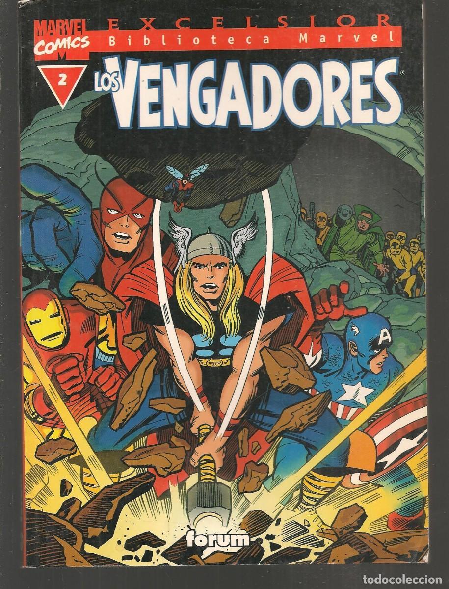 C&oacute;mics: EXCELSIOR. BIBLIOTECA MARVEL. LOS VENGADORES. N&ordm; 2. FORUM. (P/D59) - Foto 1