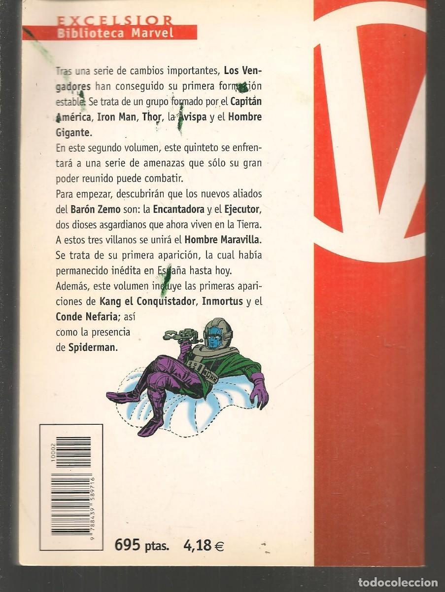 C&oacute;mics: EXCELSIOR. BIBLIOTECA MARVEL. LOS VENGADORES. N&ordm; 2. FORUM. (P/D59) - Foto 2