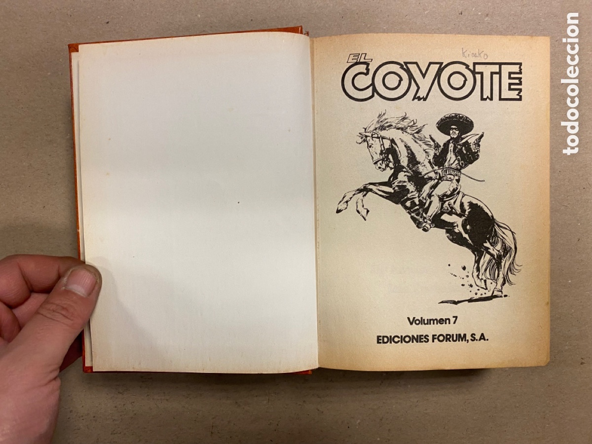 C&oacute;mics: EL COYOTE. TOMO 7. EDICIONES FORUM 1983. - Foto 2
