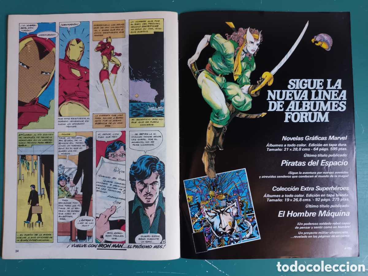 C&oacute;mics: Iron Man Vol 1 N&deg; 3 FORUM - MARVEL 1985 - Foto 9