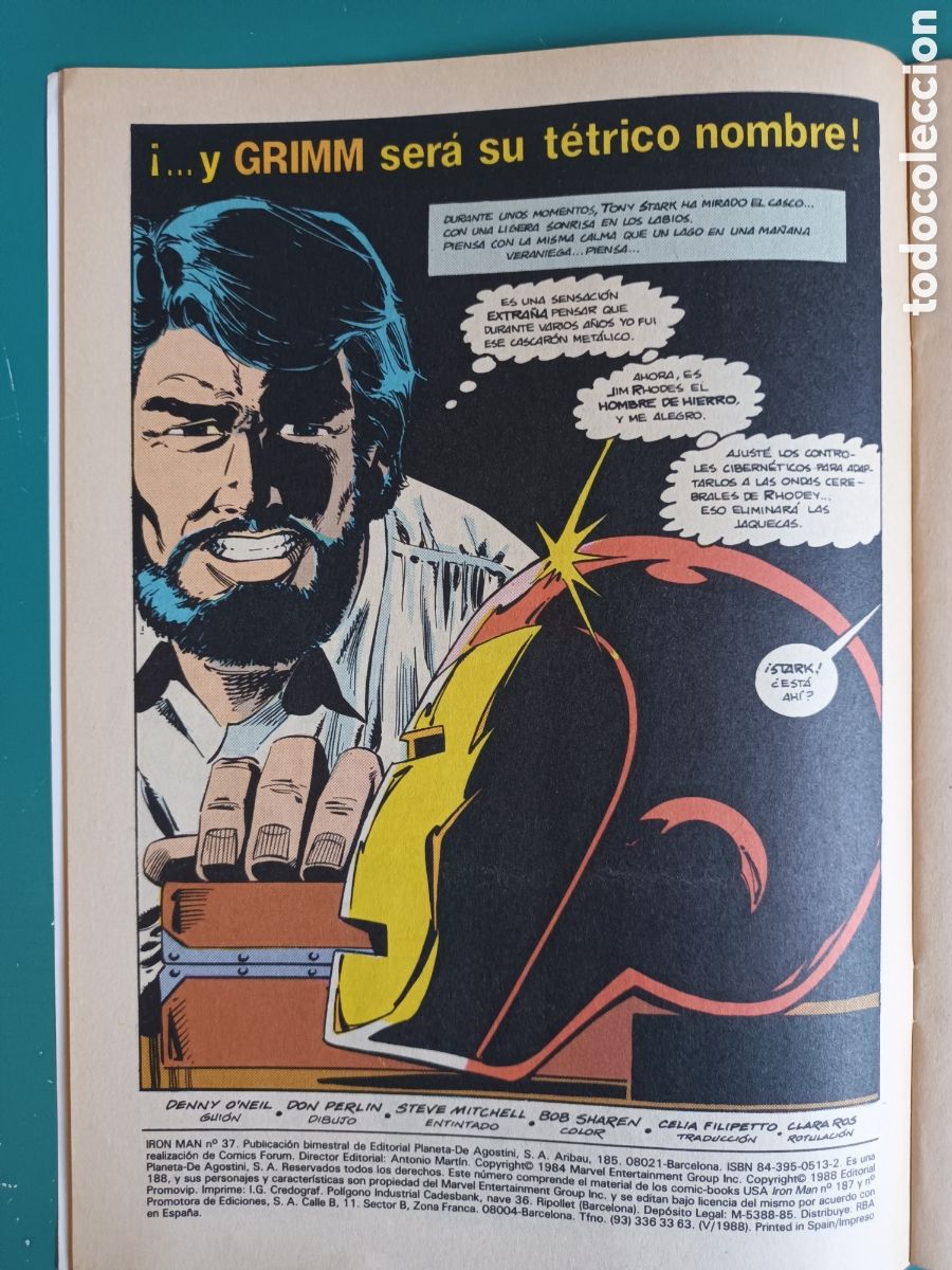 C&oacute;mics: Iron Man Vol 1 N&deg; 37 FORUM - MARVEL 1988 - Foto 7