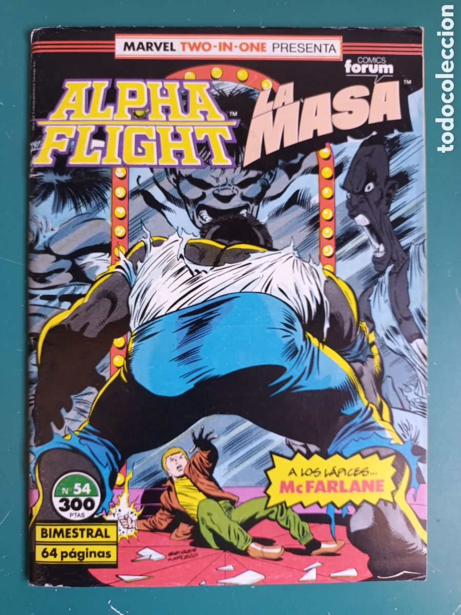 C&oacute;mics: Marvel two-in-one N&deg; 54 Alpha Flight La Masa Hulk FORUM - MARVEL 1991 - Foto 1