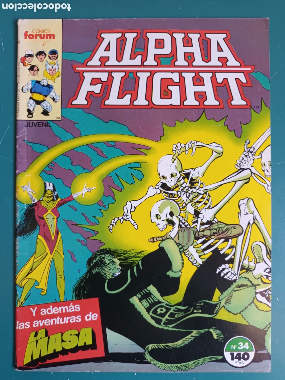 C&oacute;mics: Alpha Flight vol 1 N&deg; 34 FORUM - MARVEL 1988 LA MASA HULK - Foto 1
