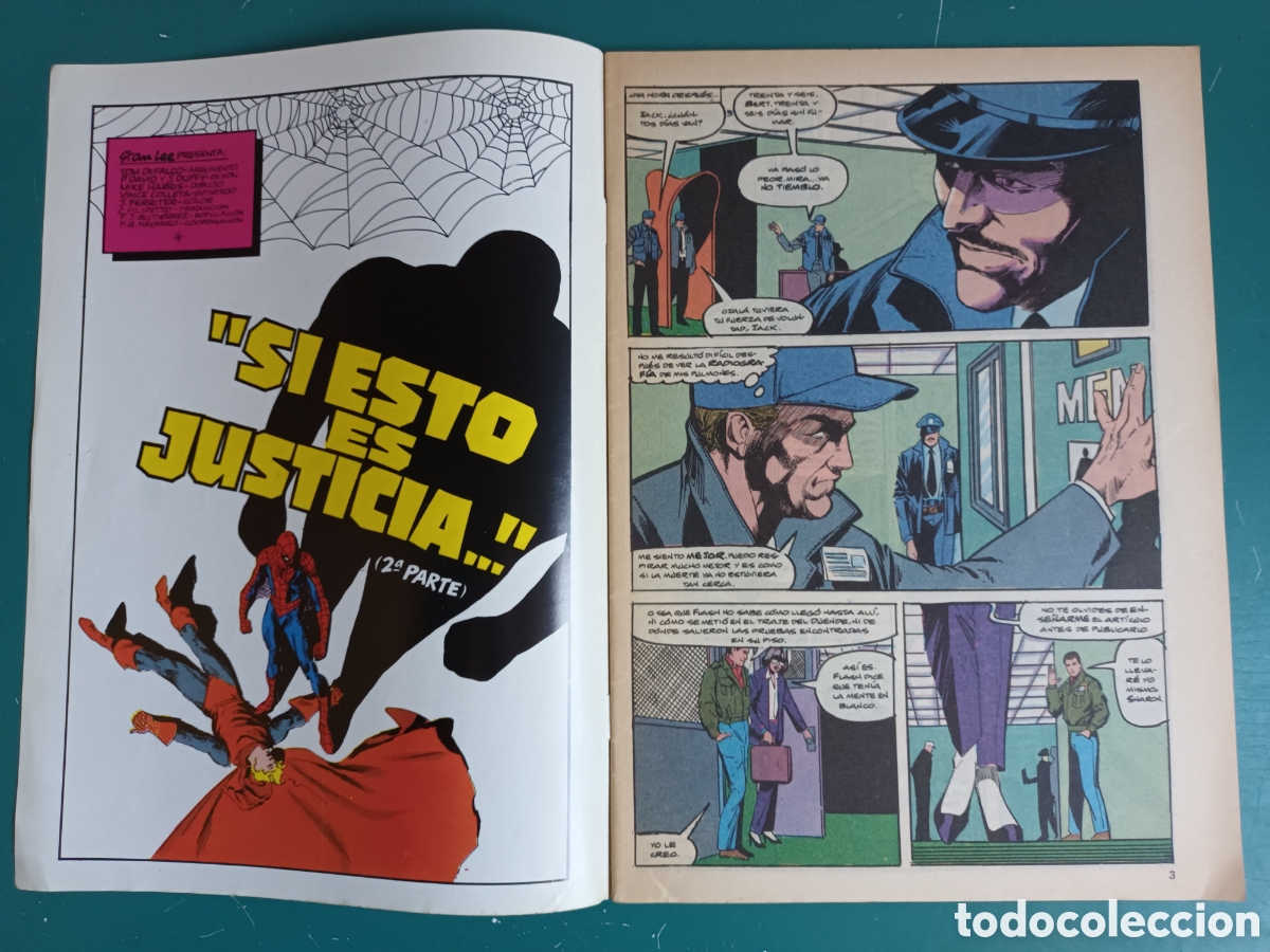 C&oacute;mics: Spiderman vol 1 N&deg; 143 FORUM - MARVEL 1987 SILVER SABLE - Foto 2