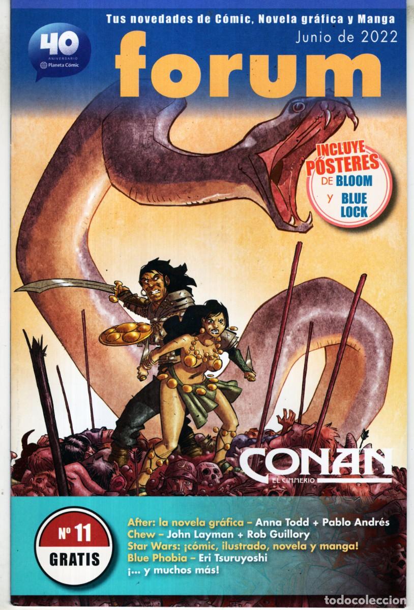 Comics: FORUM N&ordm; 11 REVISTA DE PLANETA COMIC (CON POSTERS DE BLOOM Y BLUE LOCK) IMPECABLE