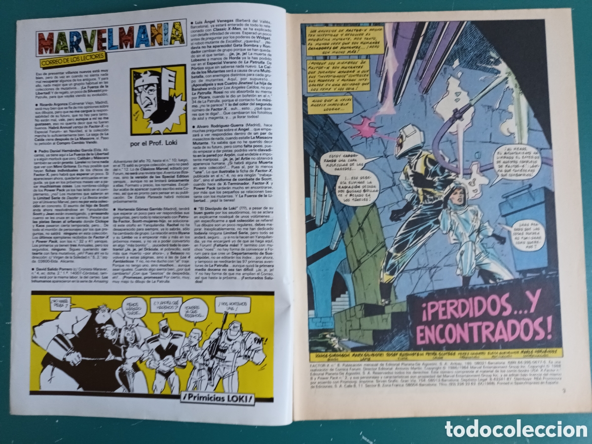 C&oacute;mics: Factor X vol 1 N&deg; 8 FORUM - MARVEL 1988 Power Pack Carlos Pacheco - Foto 2