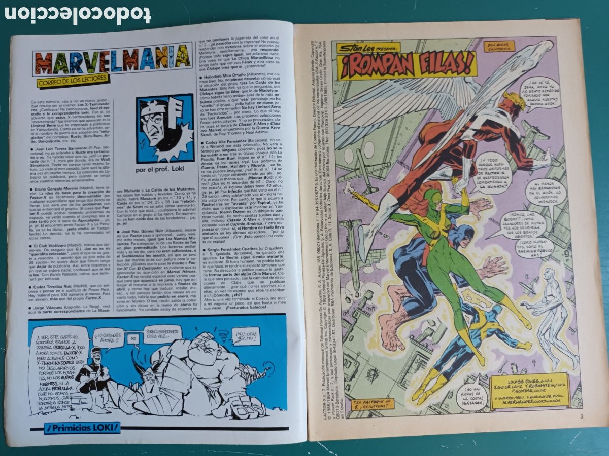 C&oacute;mics: Factor X vol 1 N&deg; 7 FORUM - MARVEL 1988 Power Pack Carlos Pacheco - Foto 2