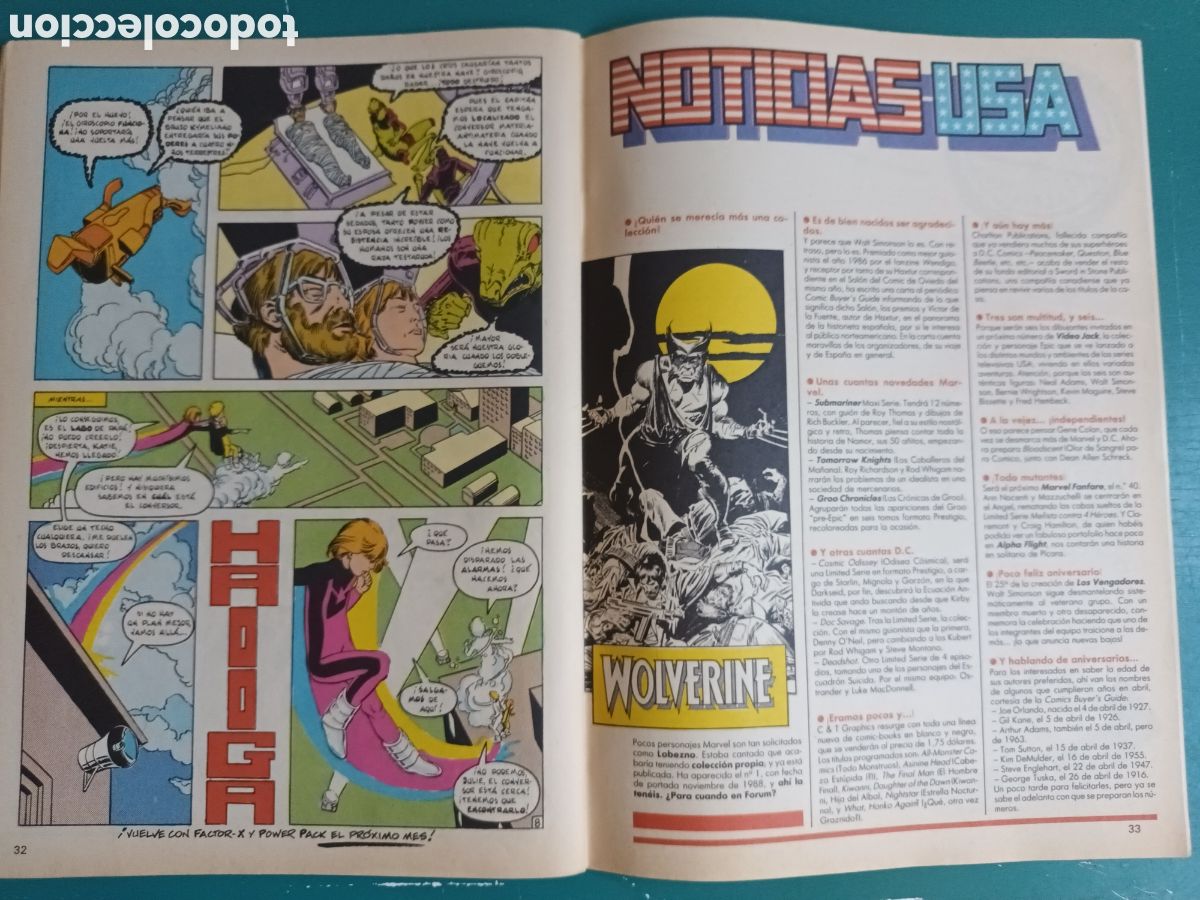 C&oacute;mics: Factor X vol 1 N&deg; 7 FORUM - MARVEL 1988 Power Pack Carlos Pacheco - Foto 8