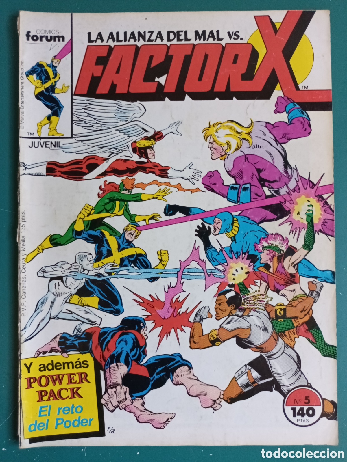 C&oacute;mics: Factor X vol 1 N&deg; 5 FORUM - MARVEL 1988 Power Pack - Foto 1
