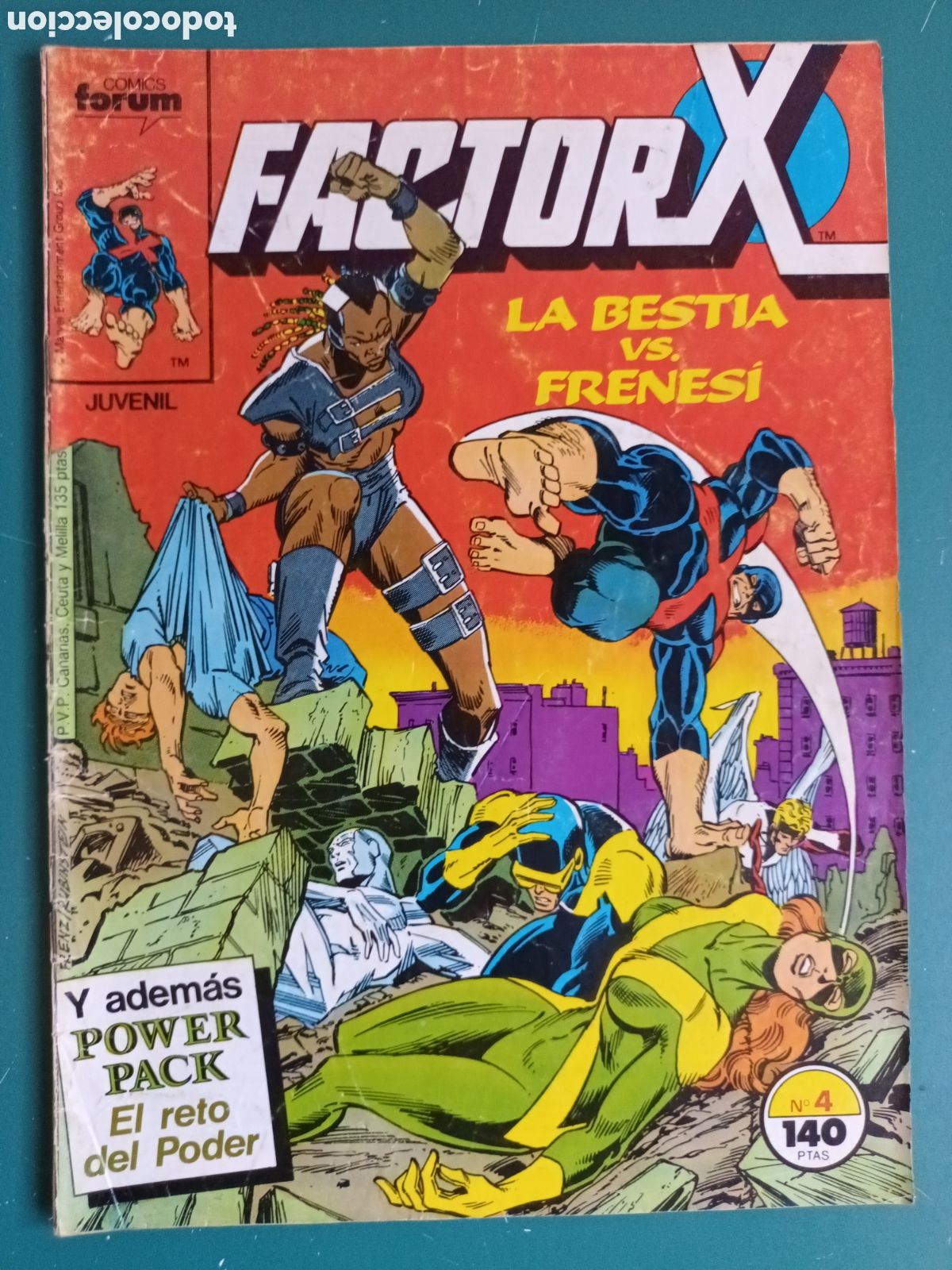 C&oacute;mics: Factor X vol 1 N&deg; 4 FORUM - MARVEL 1988 Power Pack - Foto 1
