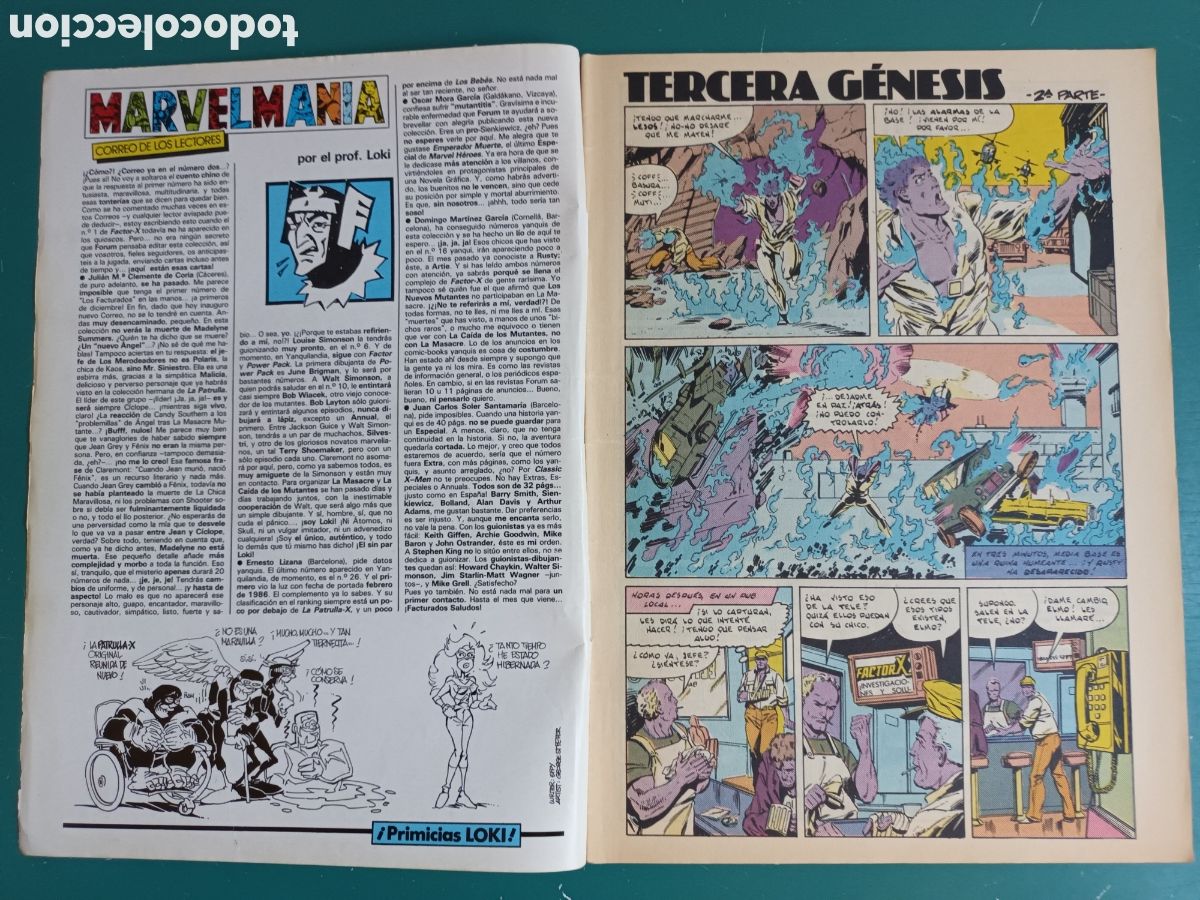 C&oacute;mics: Factor X vol 1 N&deg; 2 FORUM - MARVEL 1988 - Foto 2