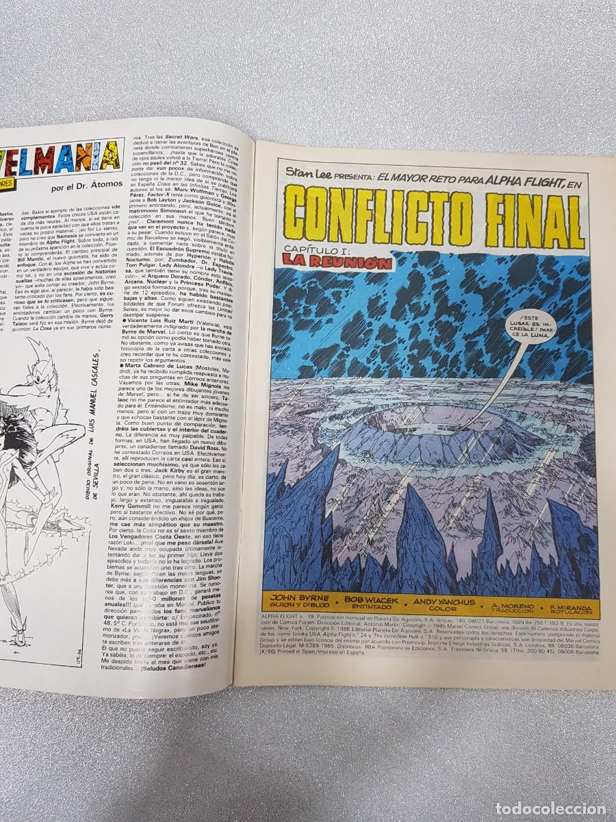 C&oacute;mics: Comics forum Alpha Flight Num 19 BUEN ESTADO - Foto 2
