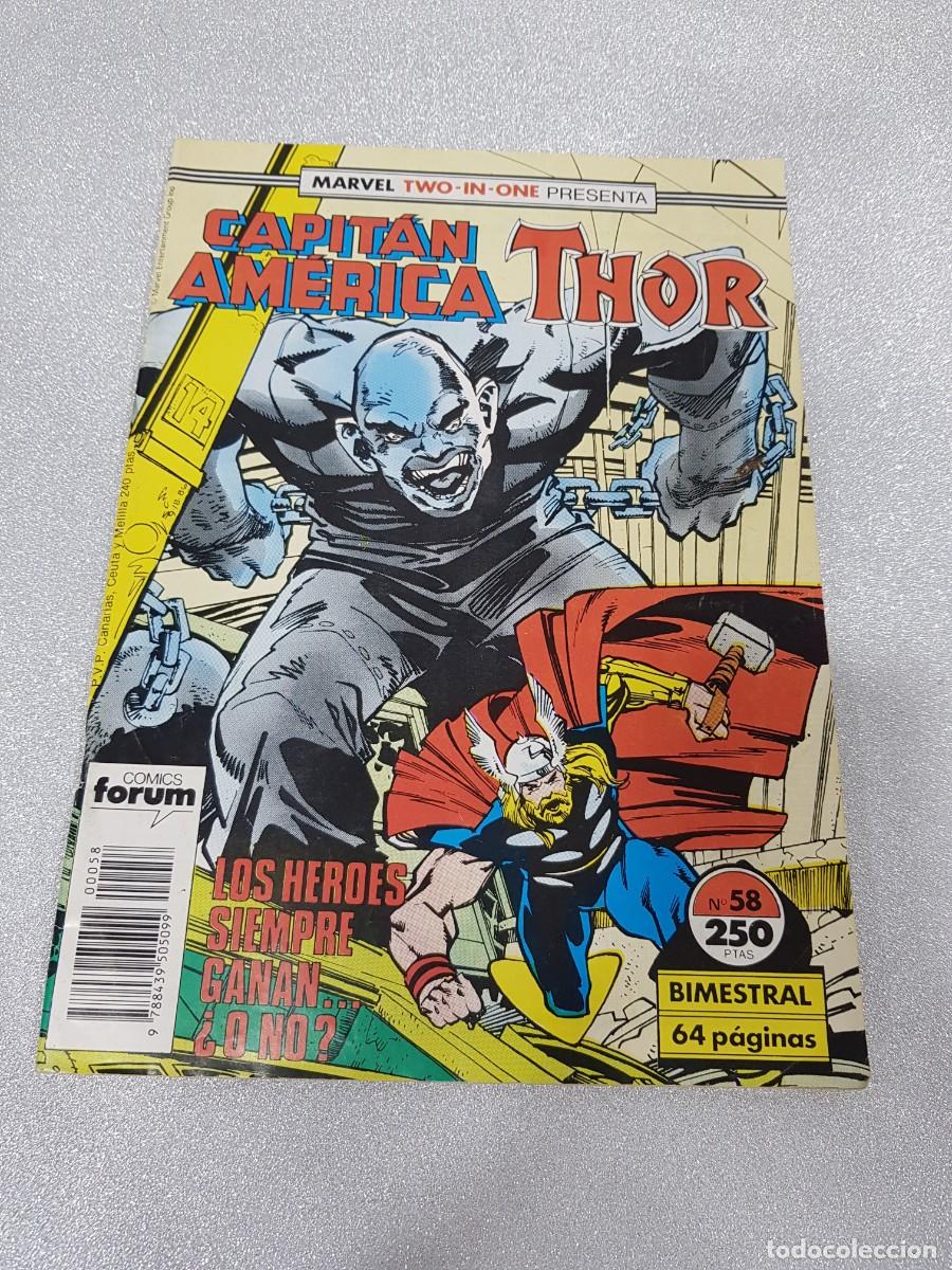 C&oacute;mics: Marvel Two in one Capitan america THOR Comics forum N&ordm;58 ESTADO NORMAL - Foto 1