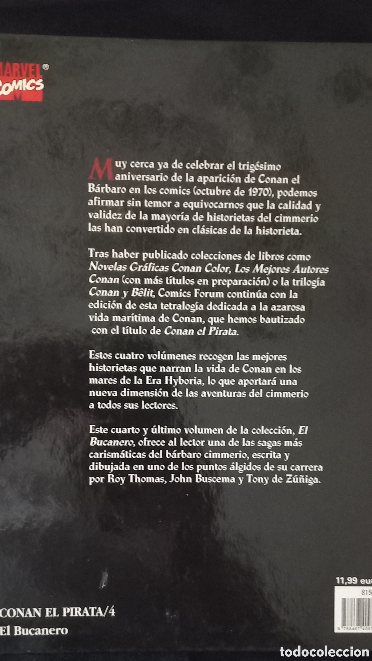C&oacute;mics: CONAN EL PIRATA N&deg;4, BUCANERO. ED.FORUM - Foto 7