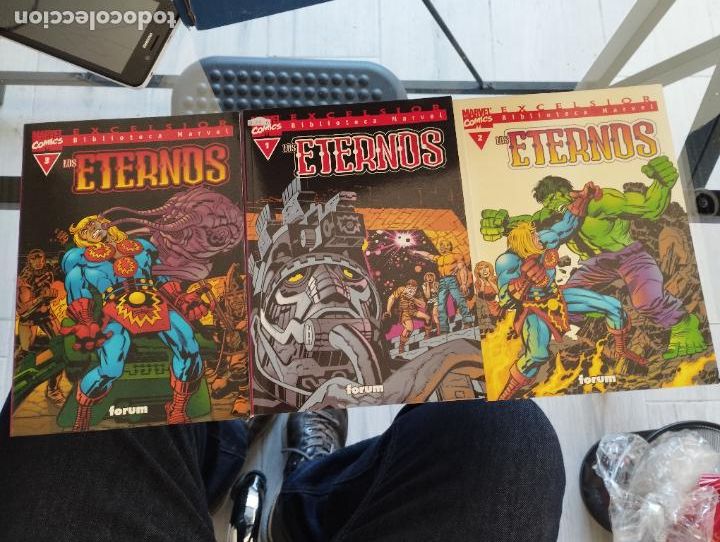 C&oacute;mics: LOS ETERNOS / COMPLETA 3 N&Uacute;MEROS / BIBLIOTECA MARVEL - EXCELSIOR / FORUM (SIN LEER) - Foto 1