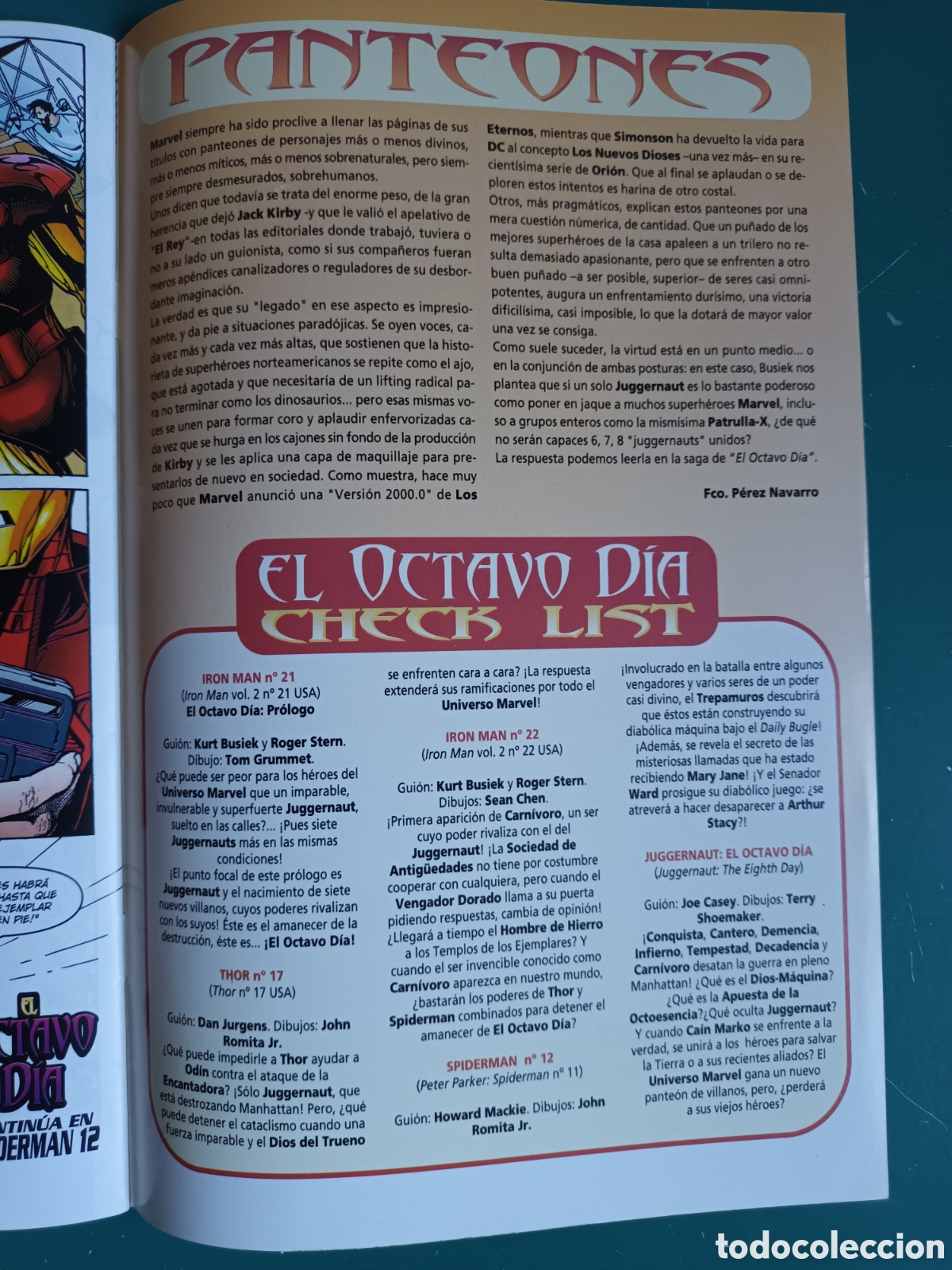 C&oacute;mics: Iron Man vol 4 N&deg; 22 FORUM - MARVEL 2000 Thor El Octavo D&iacute;a - Foto 8