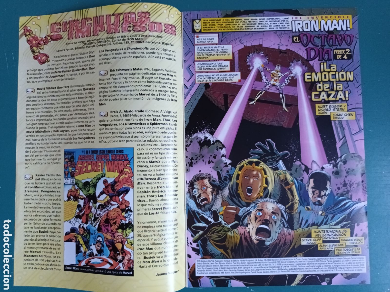 C&oacute;mics: Iron Man vol 4 N&deg; 22 FORUM - MARVEL 2000 Thor El Octavo D&iacute;a - Foto 2