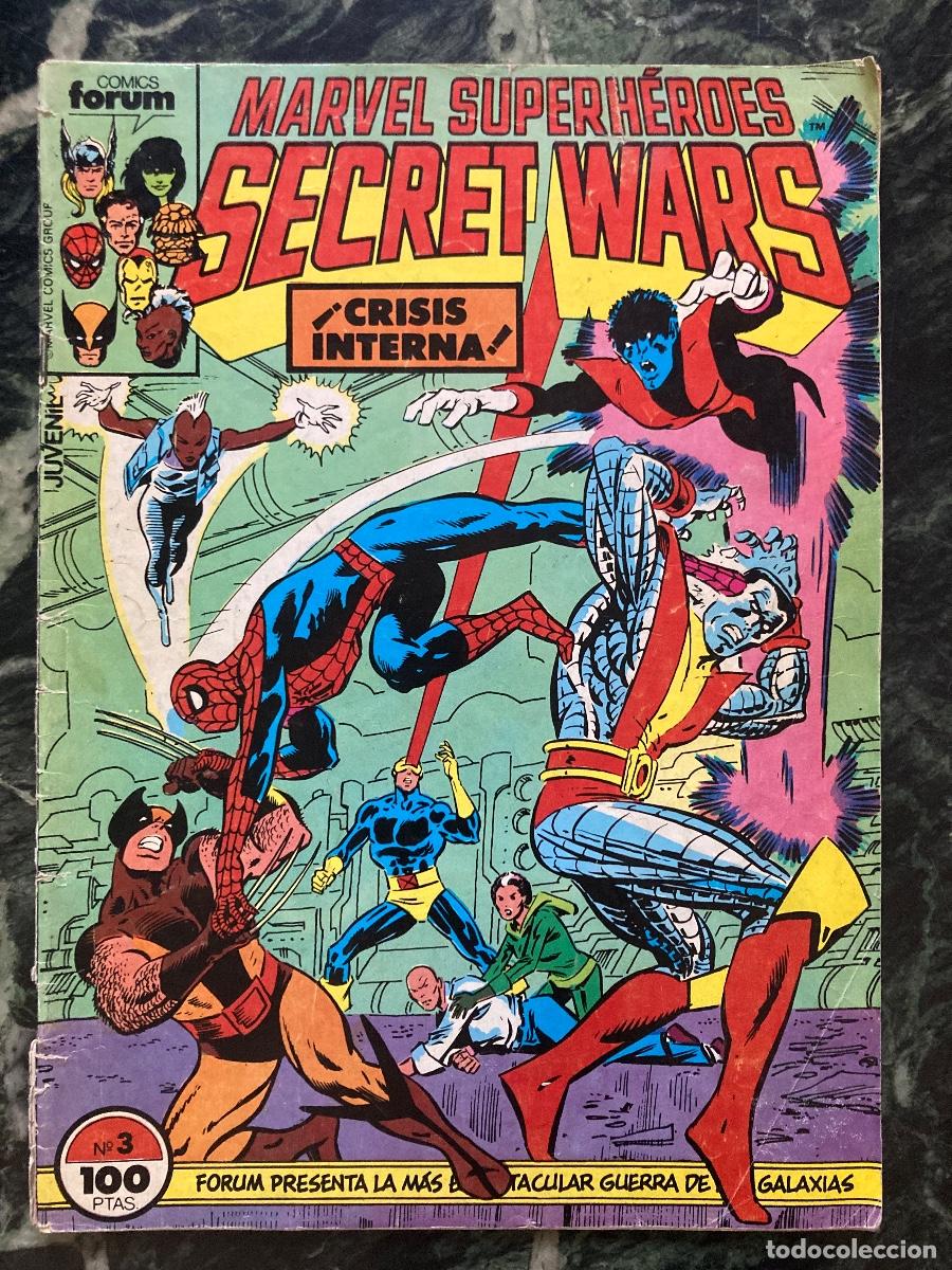 C&oacute;mics: MARVEL SUPERHEROES SECRET WARS CRISIS INTERNA COMICS FORUM #2 y 3 1&ordf; EDICI&Oacute;N - Foto 2