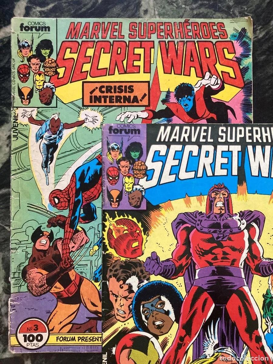 C&oacute;mics: MARVEL SUPERHEROES SECRET WARS CRISIS INTERNA COMICS FORUM #2 y 3 1&ordf; EDICI&Oacute;N - Foto 1