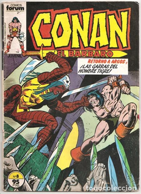 C&oacute;mics: Conan el B&aacute;rbaro, 8 (Roy Thomas, John Buscema) - Forum, 04/1983 - Foto 1