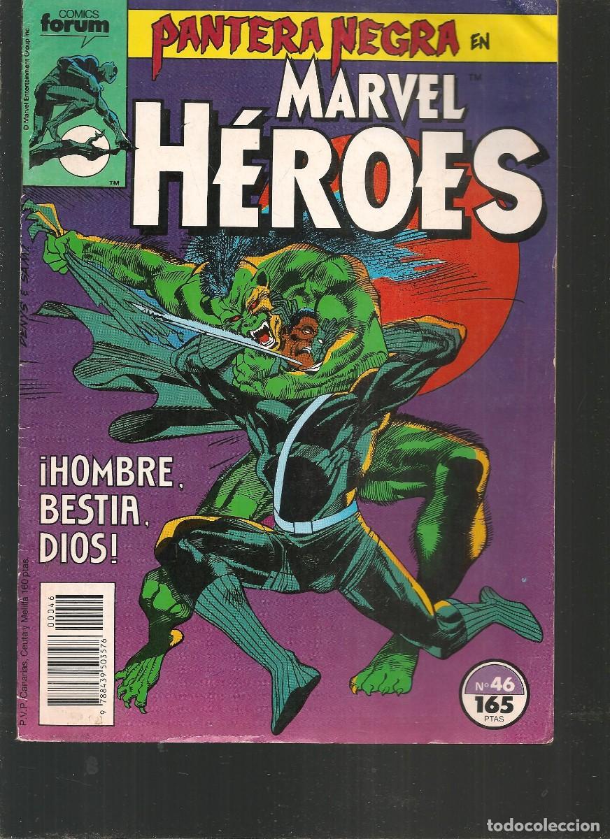 C&oacute;mics: PANTERA NEGRA EN H&Eacute;ROES MARVEL. N&ordm; 46. FORUM, 1990.(B34.3) - Foto 1