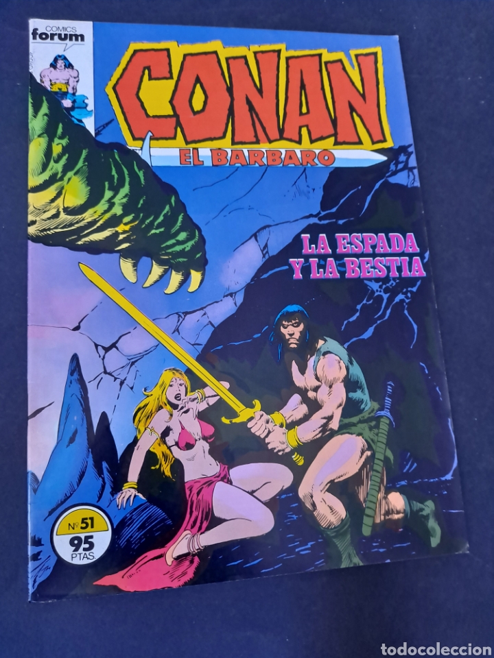 C&oacute;mics: EXCELENTE ESTADO CONAN EL BARBARO 51 FORUM COMICS GRAPA - Foto 1