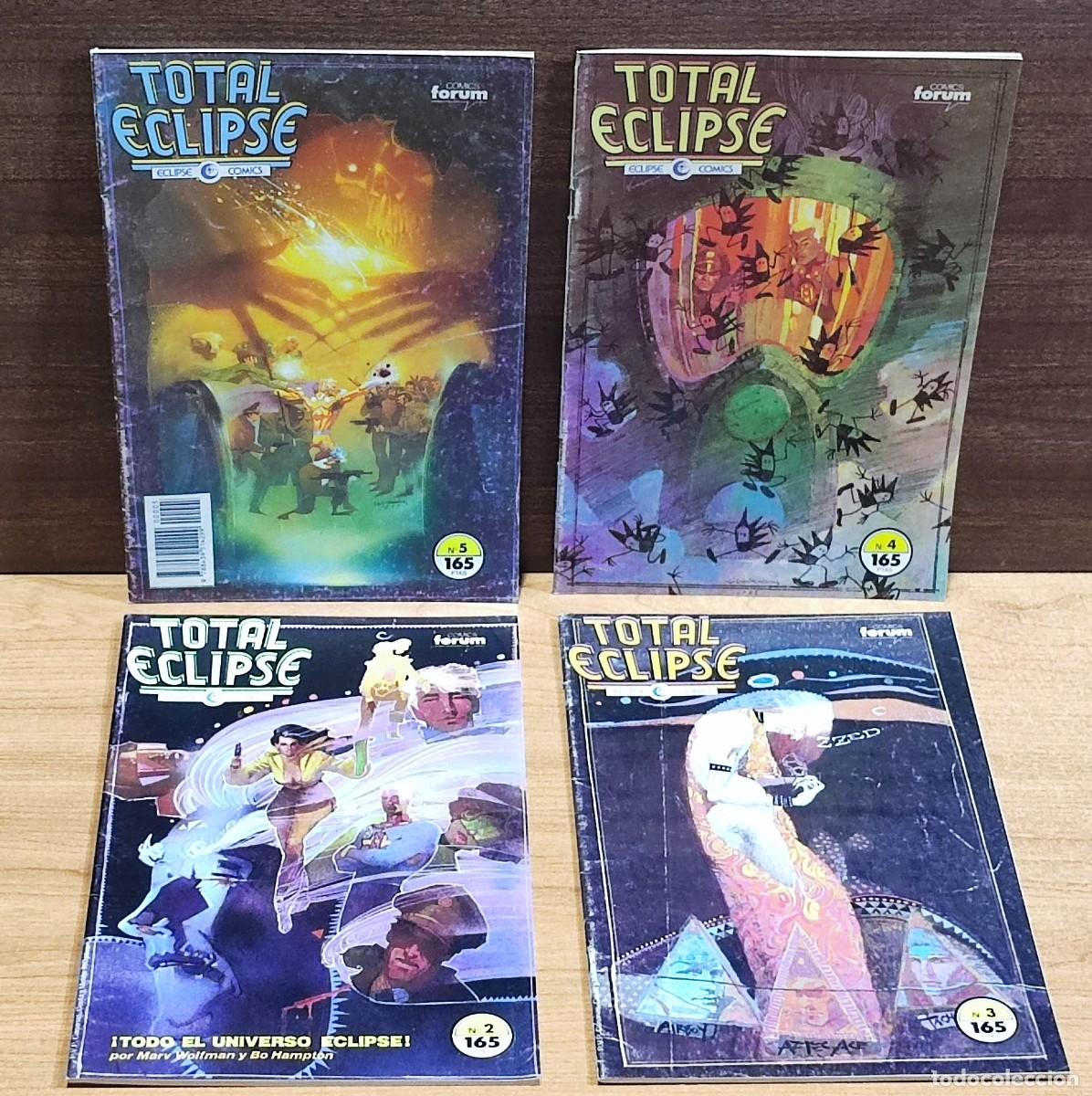 Comics: TOTAL ECLIPSE CUATRO EJEMPLARES N&ordm; 2 3 4 Y 5 - 1990 EDITORIAL FORUM.