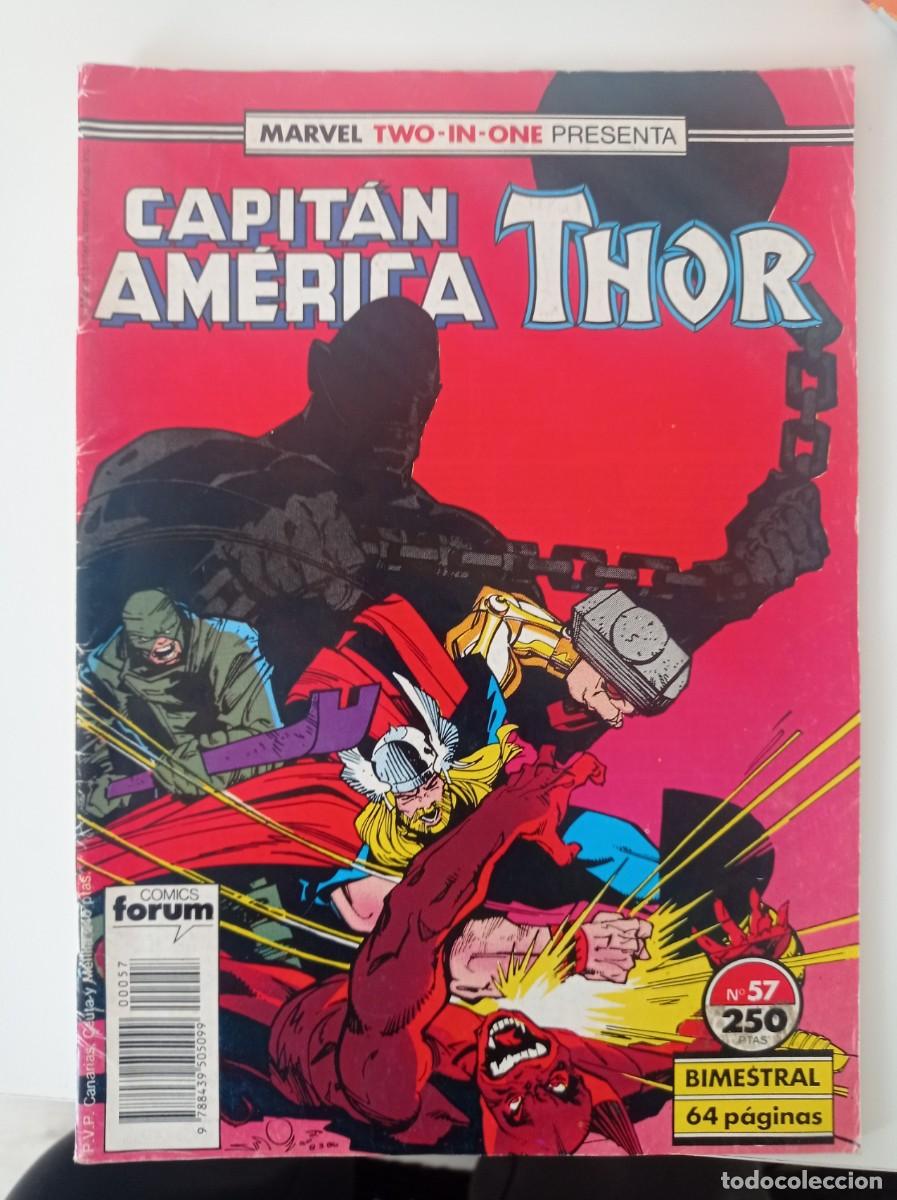 C&oacute;mics: Capit&aacute;n Am&eacute;rica/Thor n&ordm; 57 Marvel Two in One - Foto 1