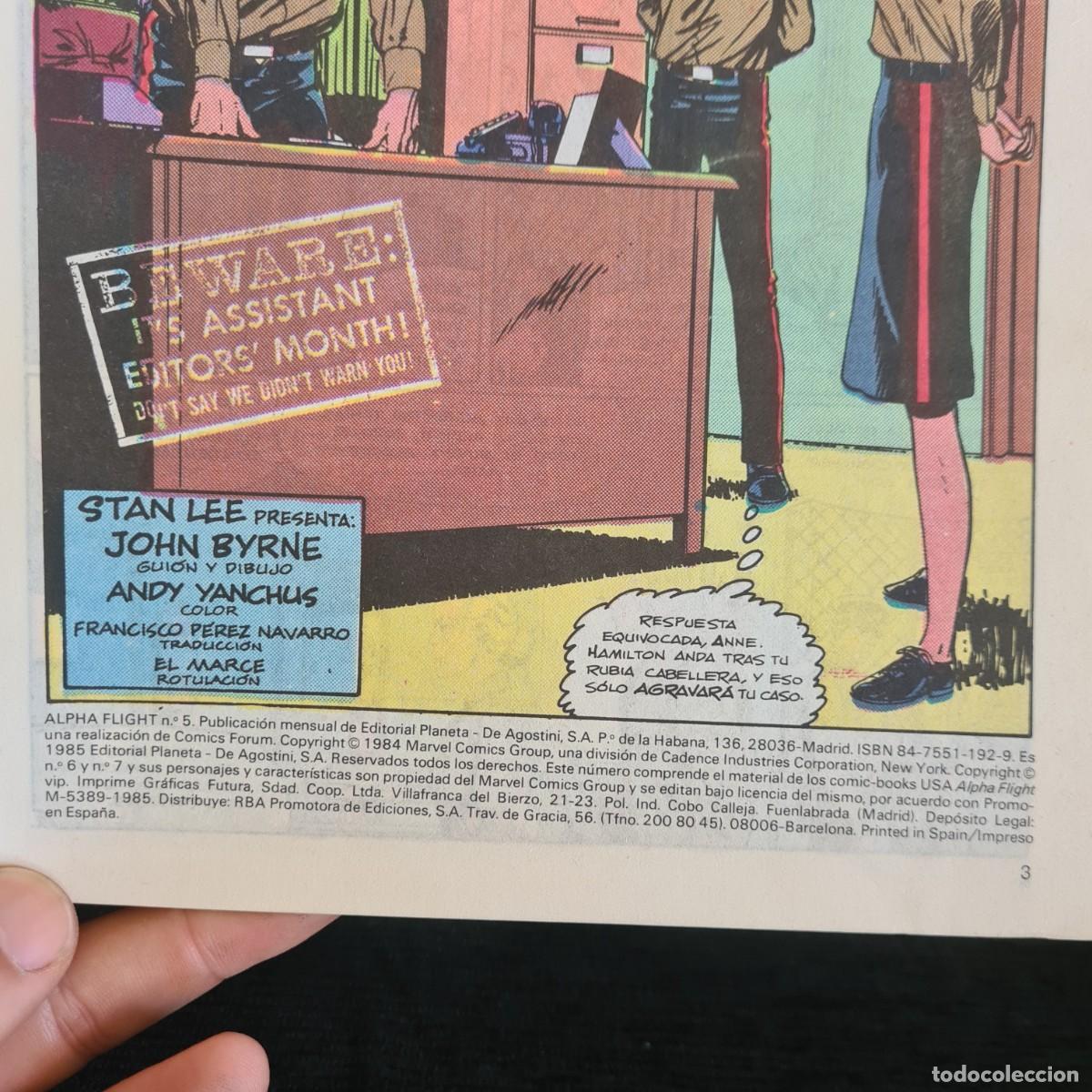 C&oacute;mics: ALPHA FLIGHT - N&ordm;5 - MARVEL - COMICS FORUM JUVENIL A&Ntilde;O 1985 / M-1059 - Foto 3