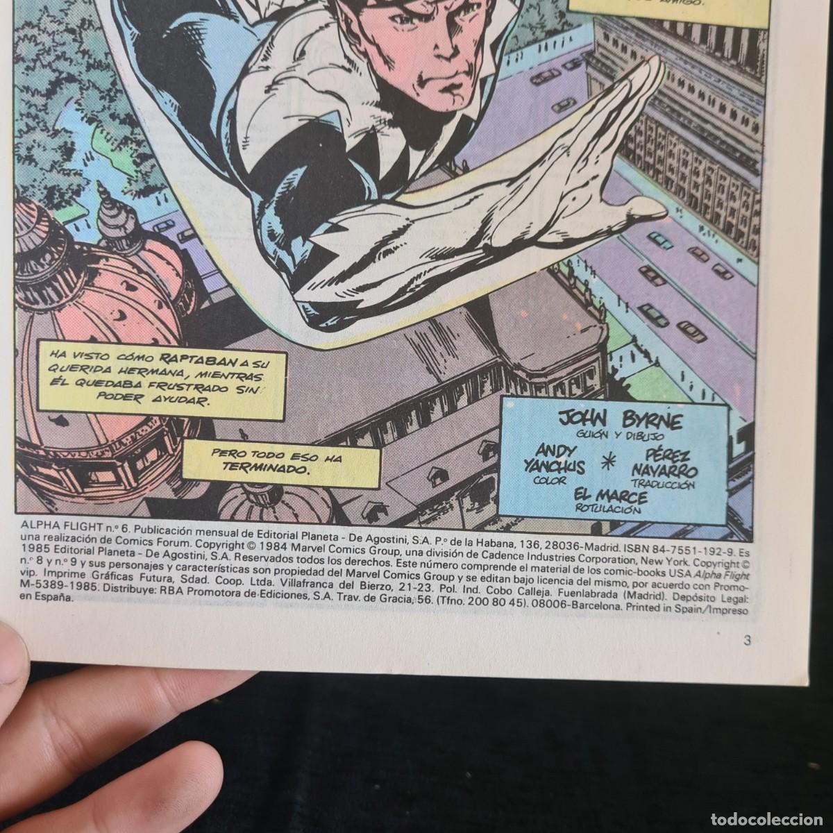 C&oacute;mics: ALPHA FLIGHT - N&ordm;6 - MARVEL - COMICS FORUM JUVENIL A&Ntilde;O 1985 / M-1060 - Foto 3