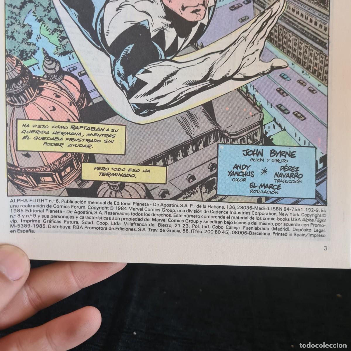 C&oacute;mics: ALPHA FLIGHT - N&ordm;6 - MARVEL - COMICS FORUM JUVENIL A&Ntilde;O 1985 / M-1061 - Foto 3