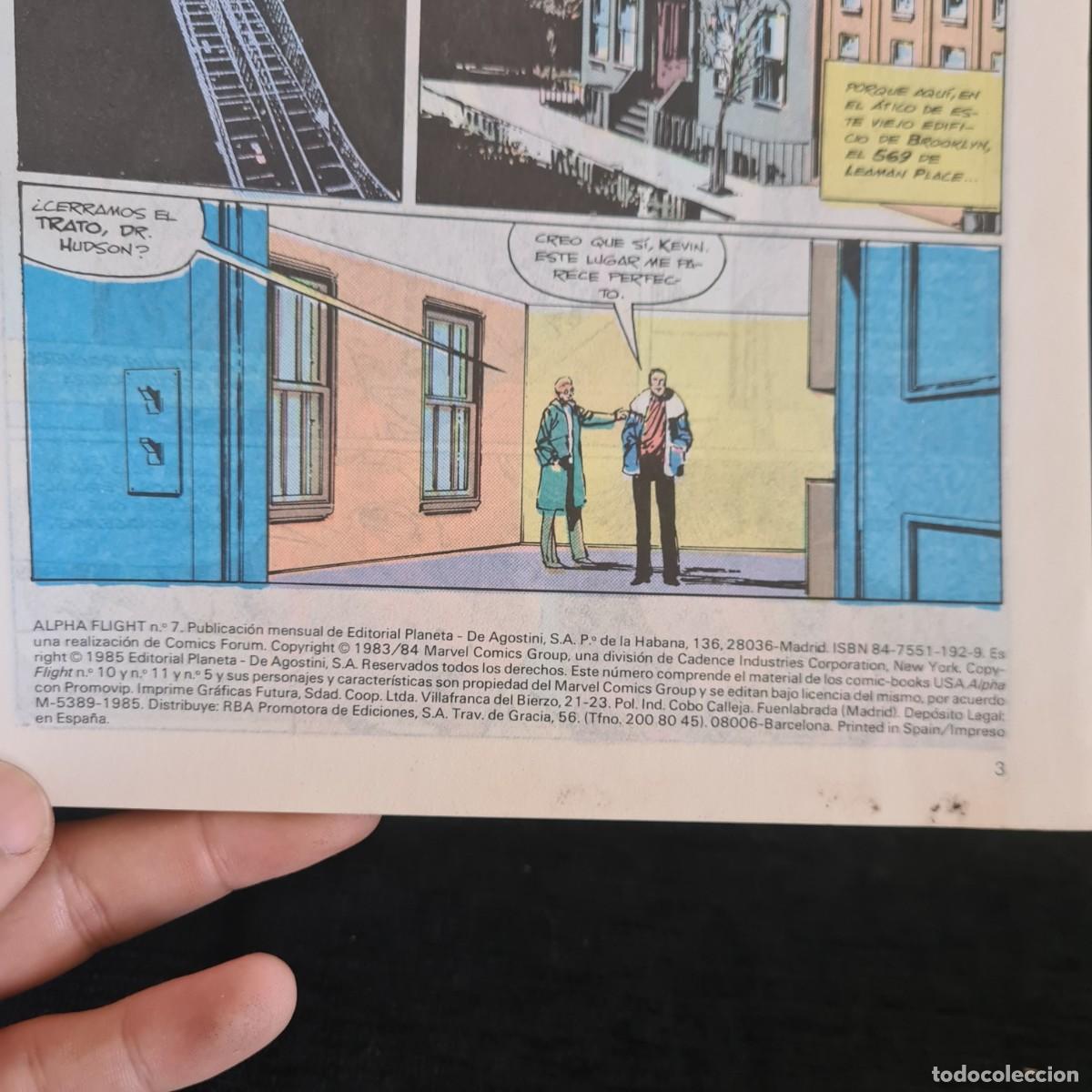 C&oacute;mics: ALPHA FLIGHT - N&ordm;7 - MARVEL - COMICS FORUM JUVENIL A&Ntilde;O 1985 / M-1062 - Foto 3