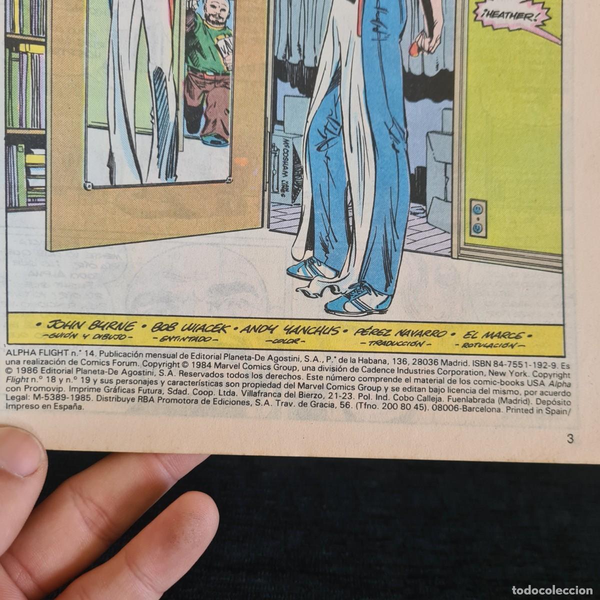 C&oacute;mics: ALPHA FLIGHT - N&ordm;14 - MARVEL - COMICS FORUM JUVENIL A&Ntilde;O 1985 / M-1071 - Foto 3