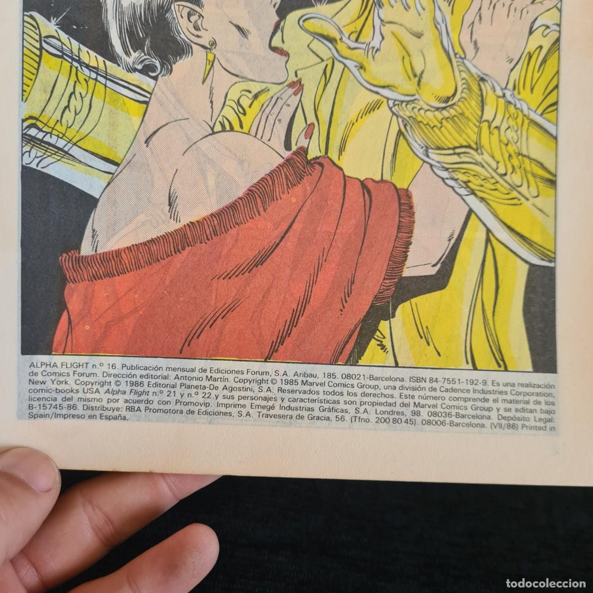 C&oacute;mics: ALPHA FLIGHT - N&ordm;16 - MARVEL - COMICS FORUM JUVENIL A&Ntilde;O 1985 / M-1072 - Foto 3