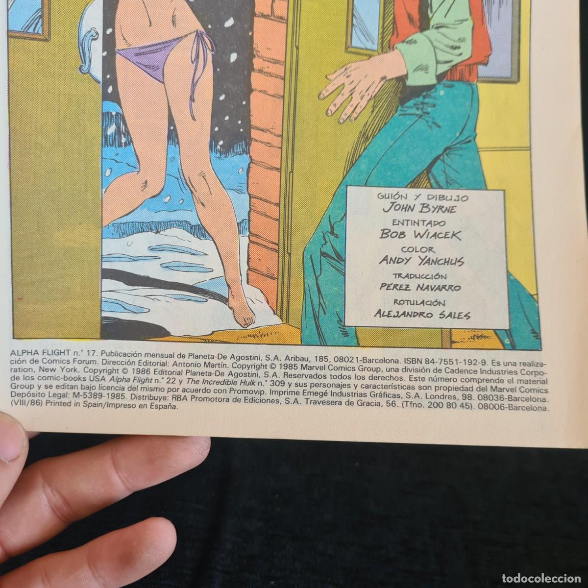 C&oacute;mics: ALPHA FLIGHT - N&ordm;17 - MARVEL - COMICS FORUM JUVENIL A&Ntilde;O 1985 / M-1073 - Foto 3