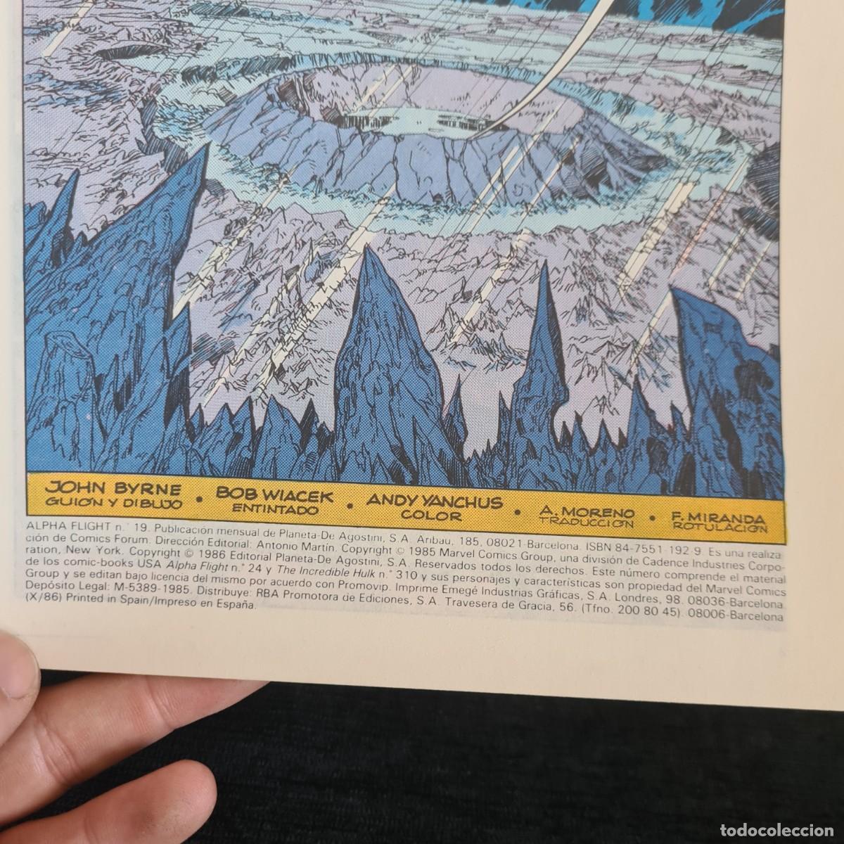 C&oacute;mics: ALPHA FLIGHT - N&ordm;19 - MARVEL - COMICS FORUM JUVENIL A&Ntilde;O 1985 / M-1075 - Foto 3