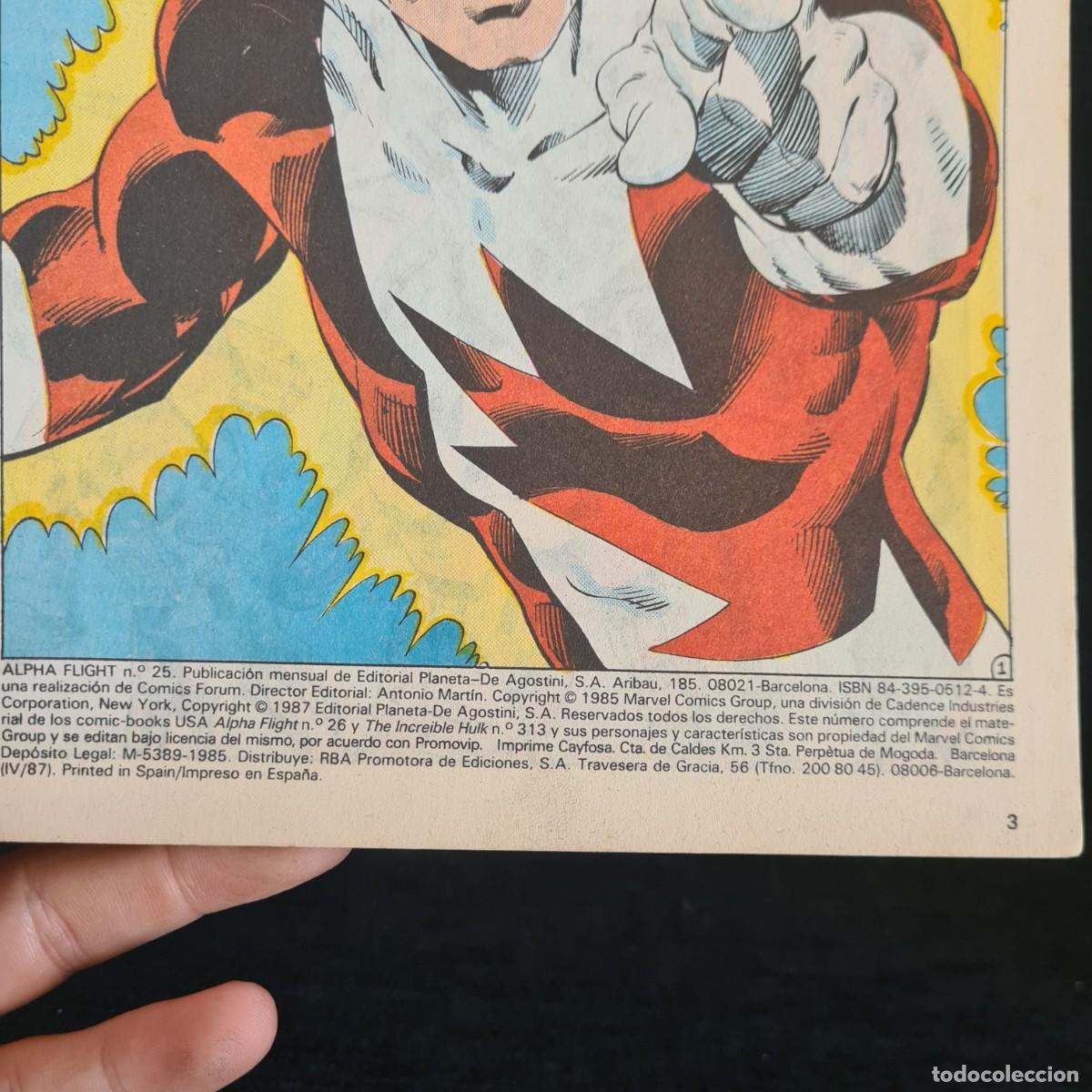 C&oacute;mics: ALPHA FLIGHT - N&ordm;25 - MARVEL - COMICS FORUM JUVENIL A&Ntilde;O 1985 / M-1079 - Foto 3