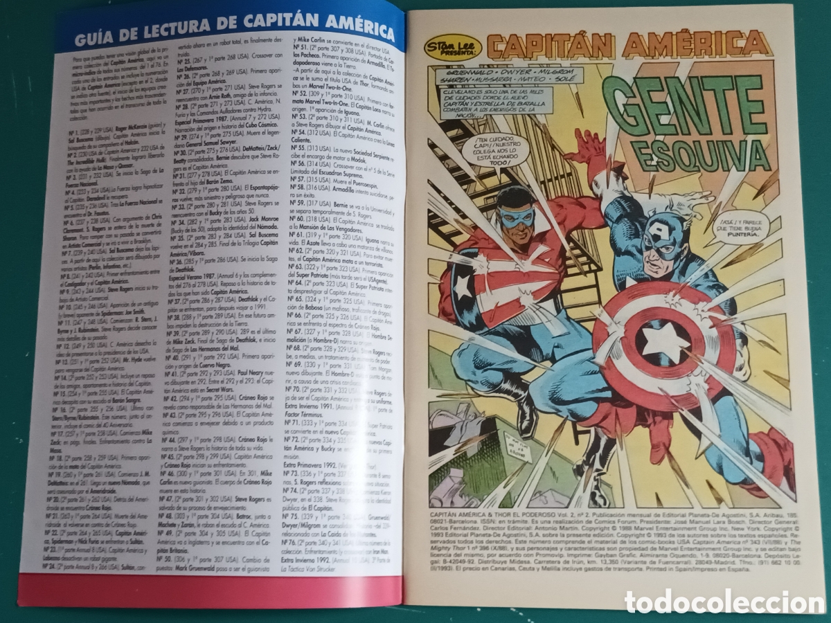 C&oacute;mics: Capitan Am&eacute;rica & Thor el poderoso vol. 2 N&deg; 2 FORUM - MARVEL 1993 - Foto 2
