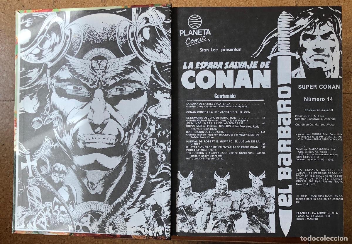 C&oacute;mics: LA ESPADA SALVAJE DE CONAN. SUPER CONAN NUMERO 14 - Foto 2