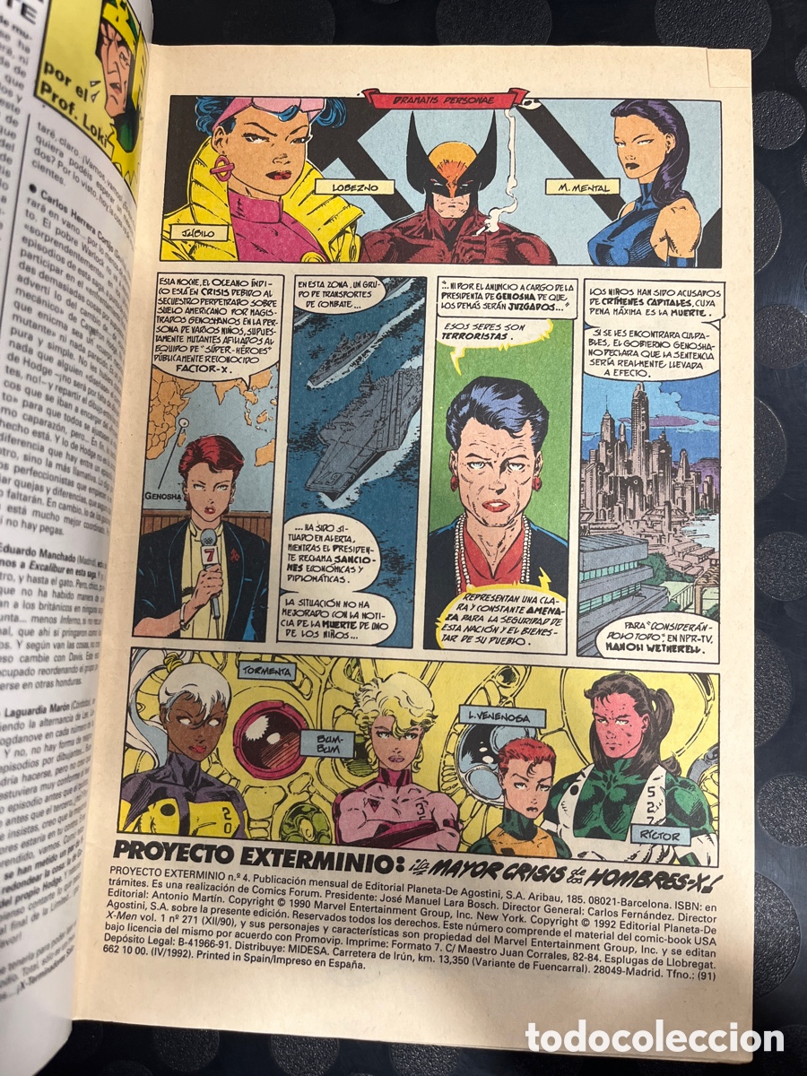 C&oacute;mics: PROYECTO EXTERMINIO N.4 PATRULLA X ( 1992 ) - Foto 3