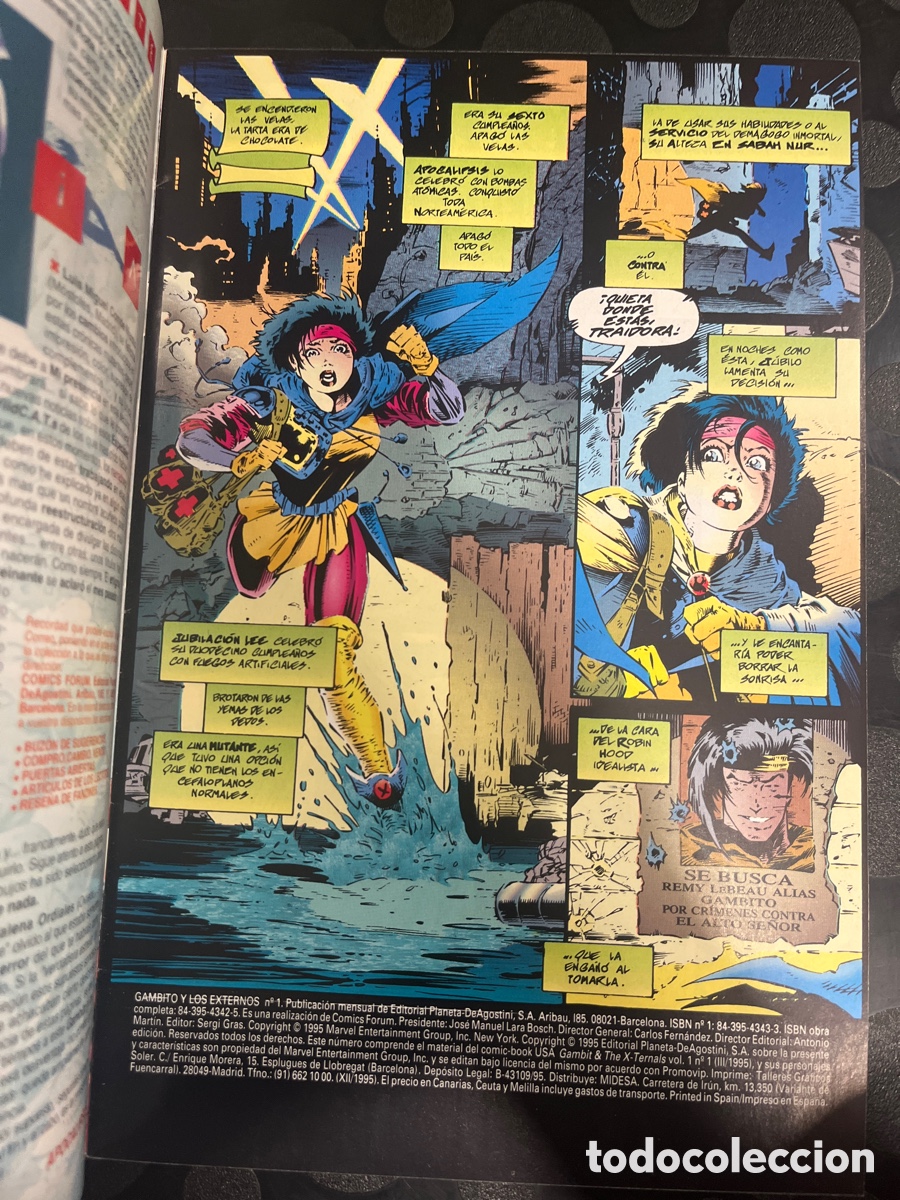C&oacute;mics: GAMBITO Y LOS EXTERNOS N.1 LA ERA DE APOCALIPSIS ( 1995/1996 ) - Foto 3