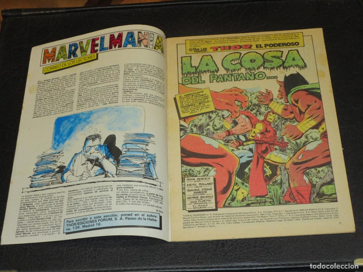 C&oacute;mics: THOR El poderoso n&ordm; 9 VOL 1 Comics FORUM 1983 - Foto 3