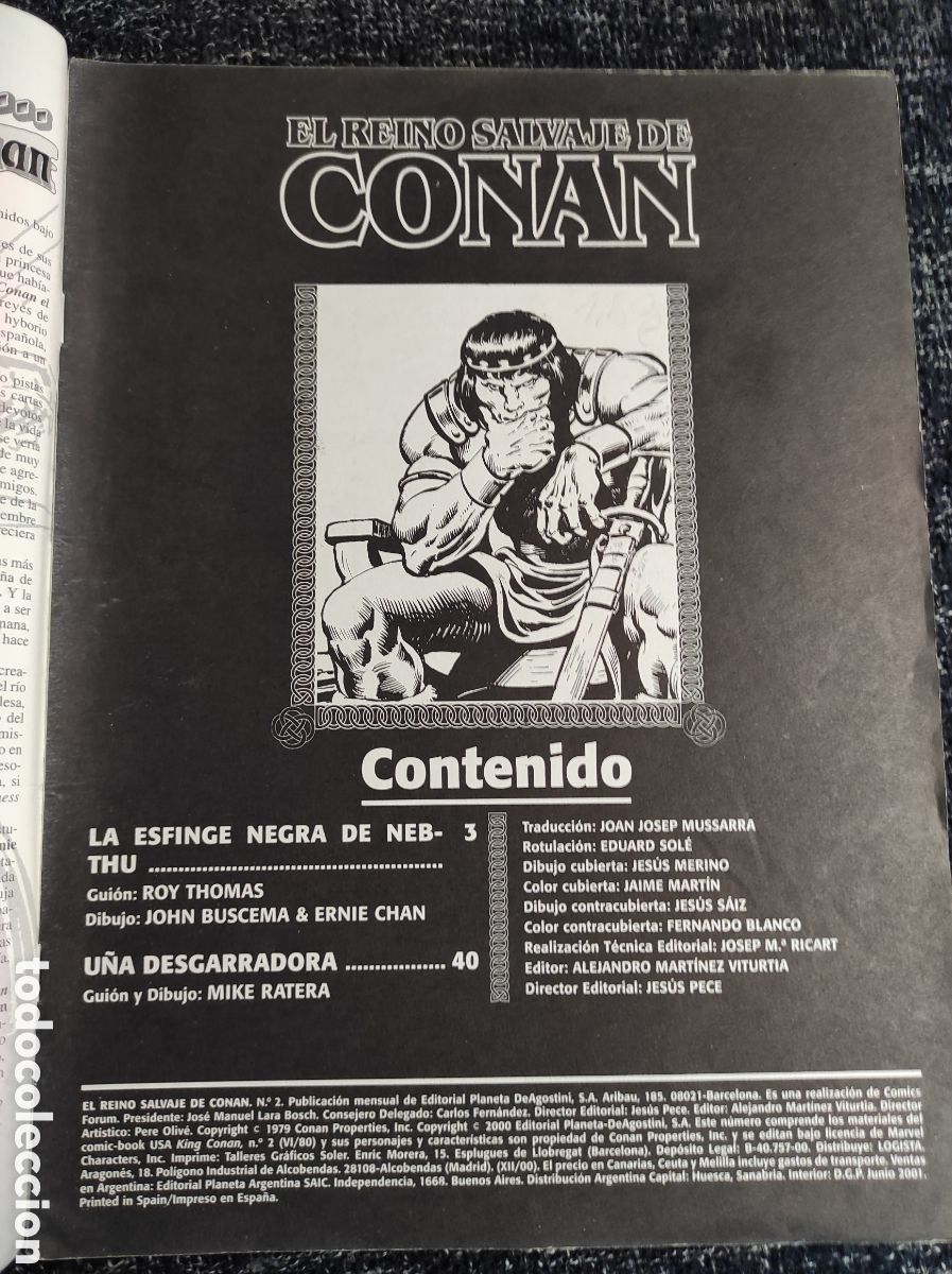 C&oacute;mics: EL REINO SALVAJE DE CONAN N&ordm; 2 -ED. FORUM - Foto 2