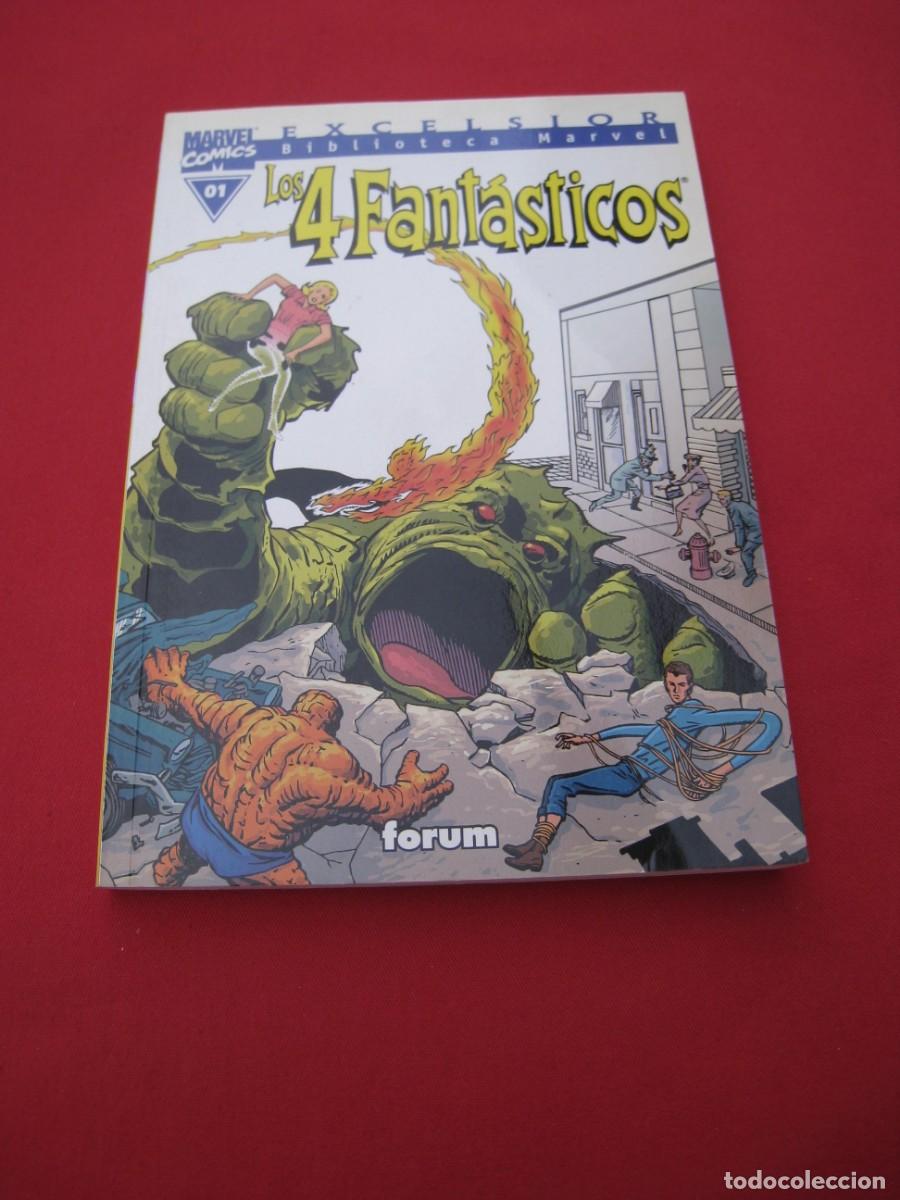 C&oacute;mics: BIBLIOTECA MARVEL EXCELSIOR - LOS 4 FANTASTICOS - N&ordm; 1 - FORUM. - Foto 1
